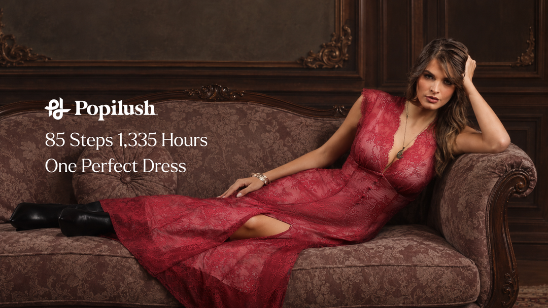 It All Starts Inside: The Artistry Behind Our Built-In Shapewear Lace Maxi Dress