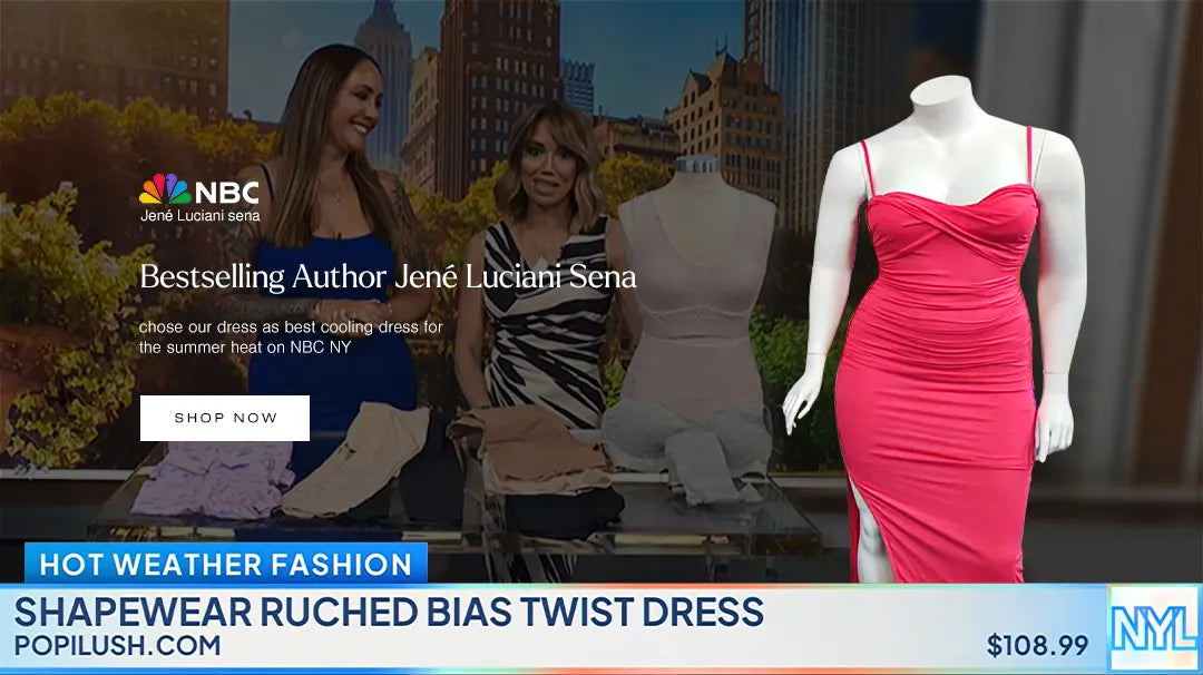 Jené Luciani Sena on NBC: Popilush’s Bluetag Cooling Dresses, Your Summer Heat-Defying Secret