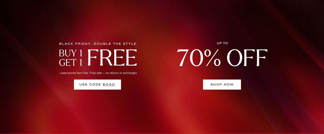 A Popilush Black Friday banner advertising two offers: 
