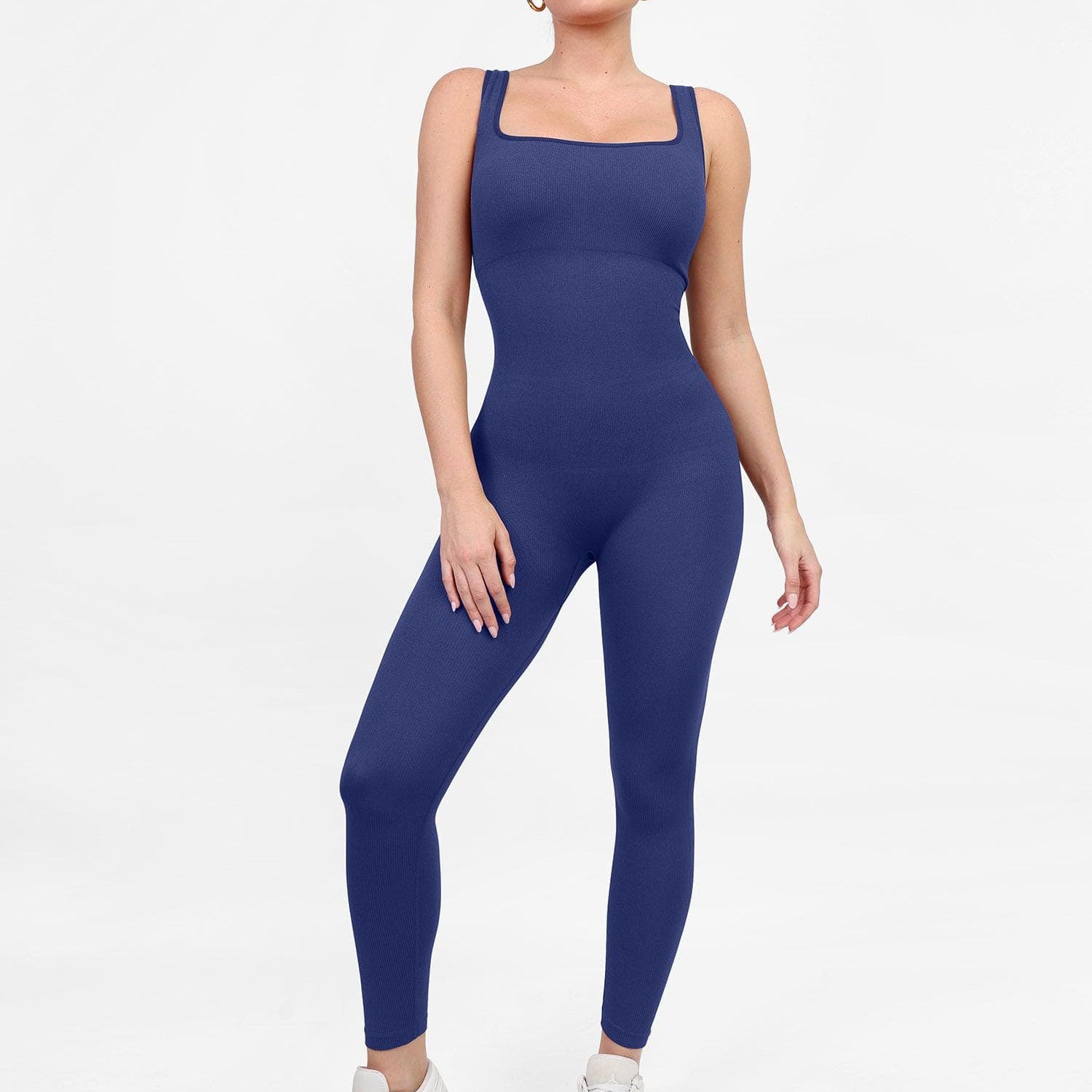 Popilush® Yoga Activewear Jumpsuit The Shapewear Jumpsuit Seamless Square Neck One Piece Sport