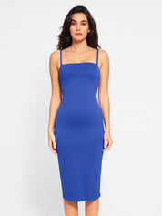 Popilush® Cooling Bodycon Summer Dress Set Dress / Blue / S Bluetag Cooling Built-In Shapewear Tube Maxi Dress Or Shrug