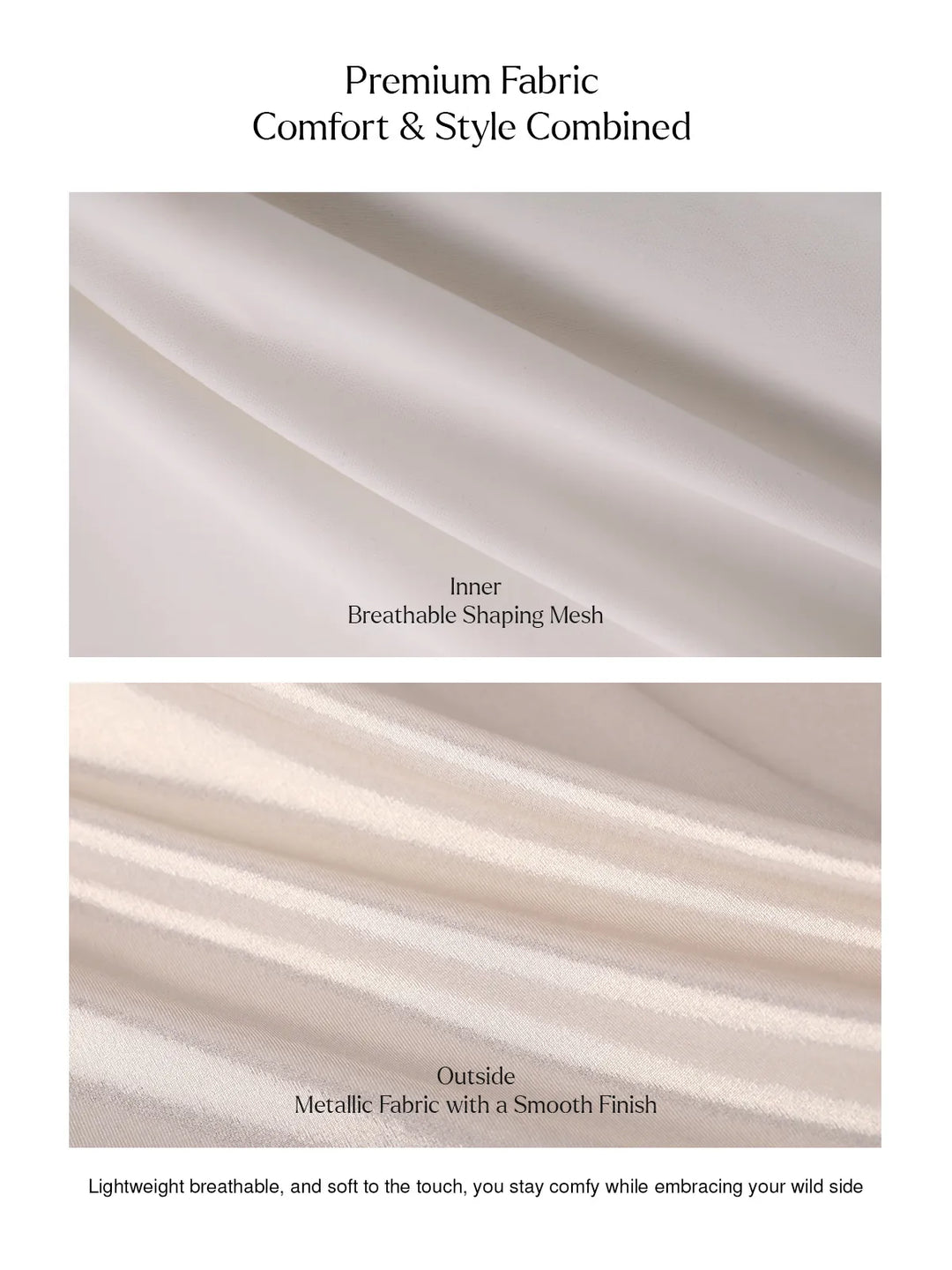 Metallic Cowl Neck Side Ruched Sculpting Midi Dress