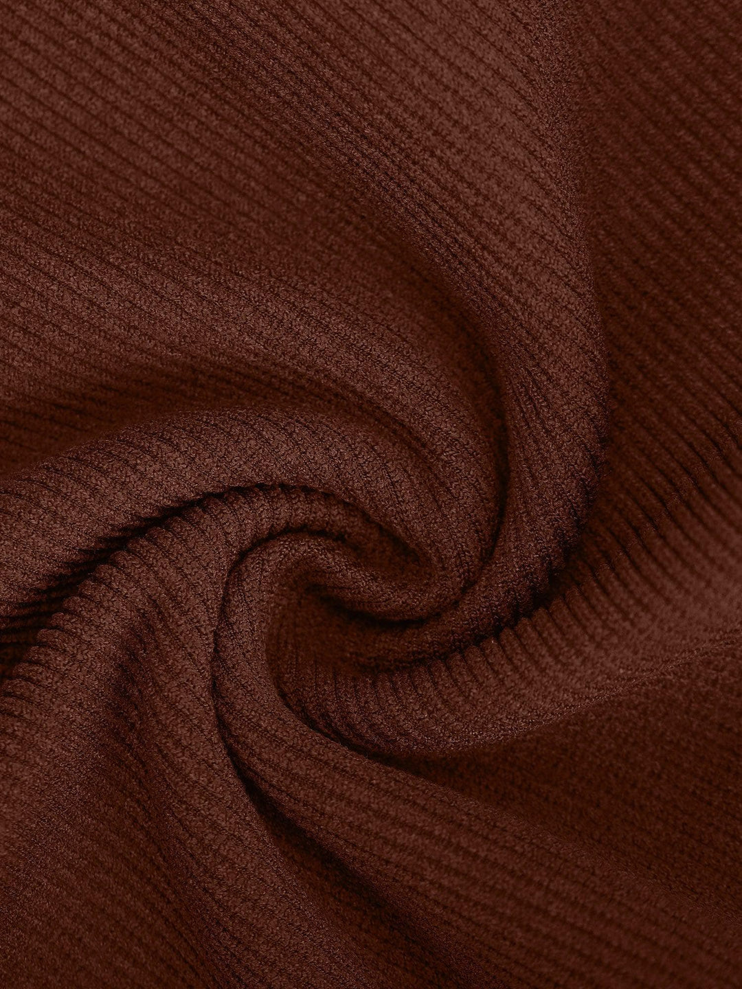 Brown fabric detail, Popilush® jumpsuit material, close up