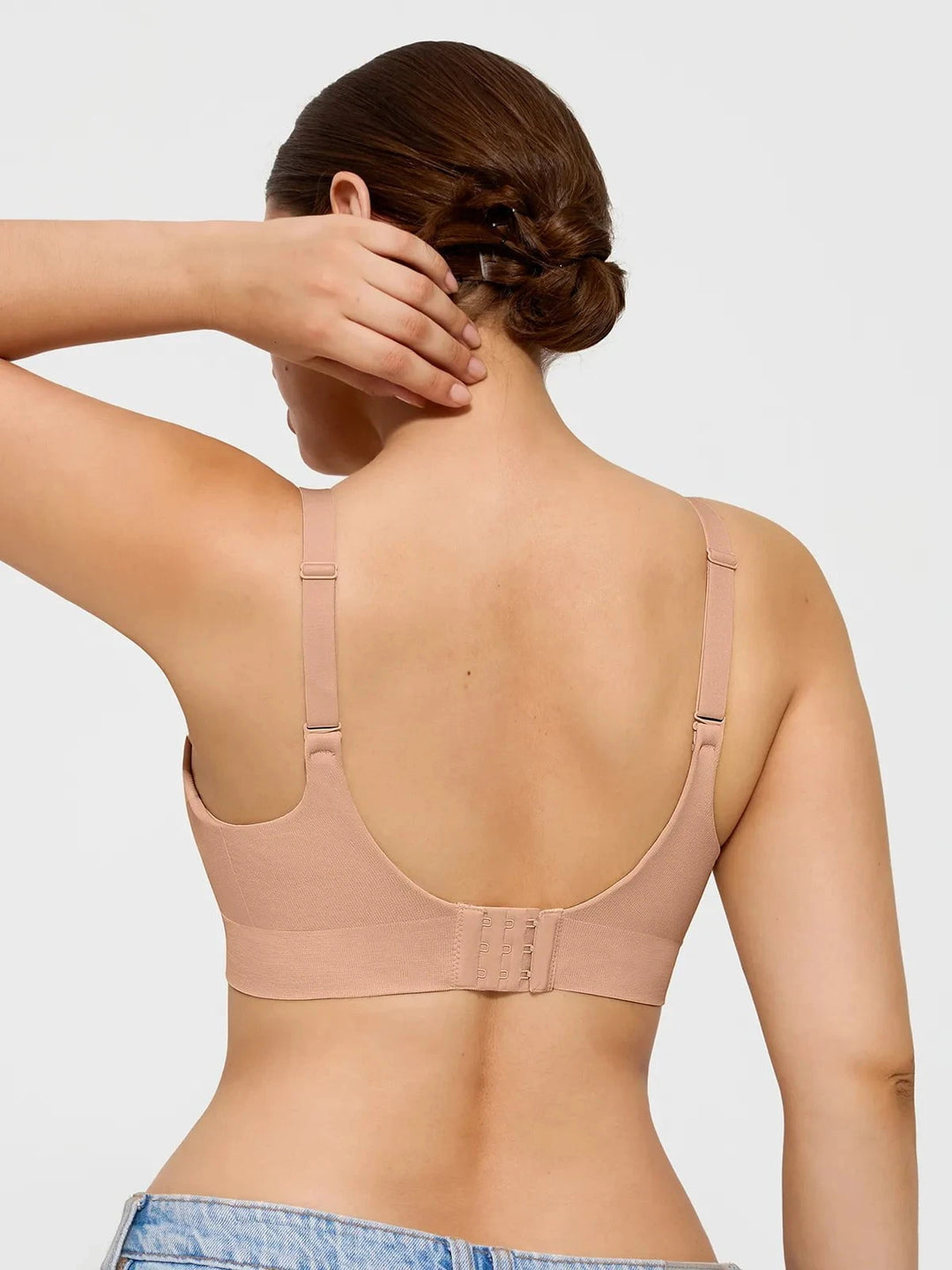 Hide Links Supportive No Underwire Bra Bundle Save -Seamless Wireless Built-in Cups Comfort Smoothing Bra