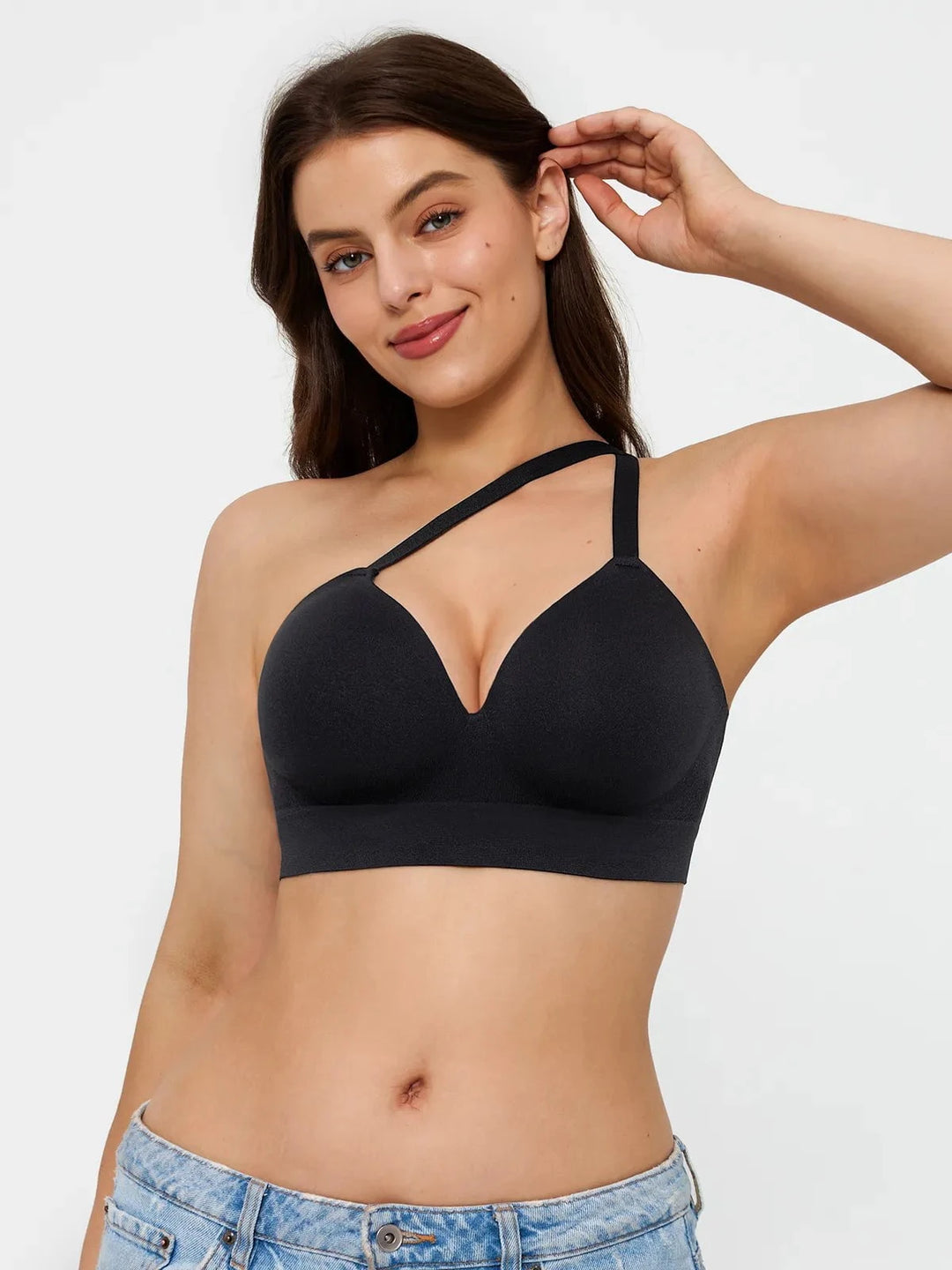 Hide Links Supportive No Underwire Bra Bundle Save -Seamless Wireless Built-in Cups Comfort Smoothing Bra
