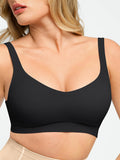 Hide Links Wide Strap / Black / XS Seamless Shapewear Bras