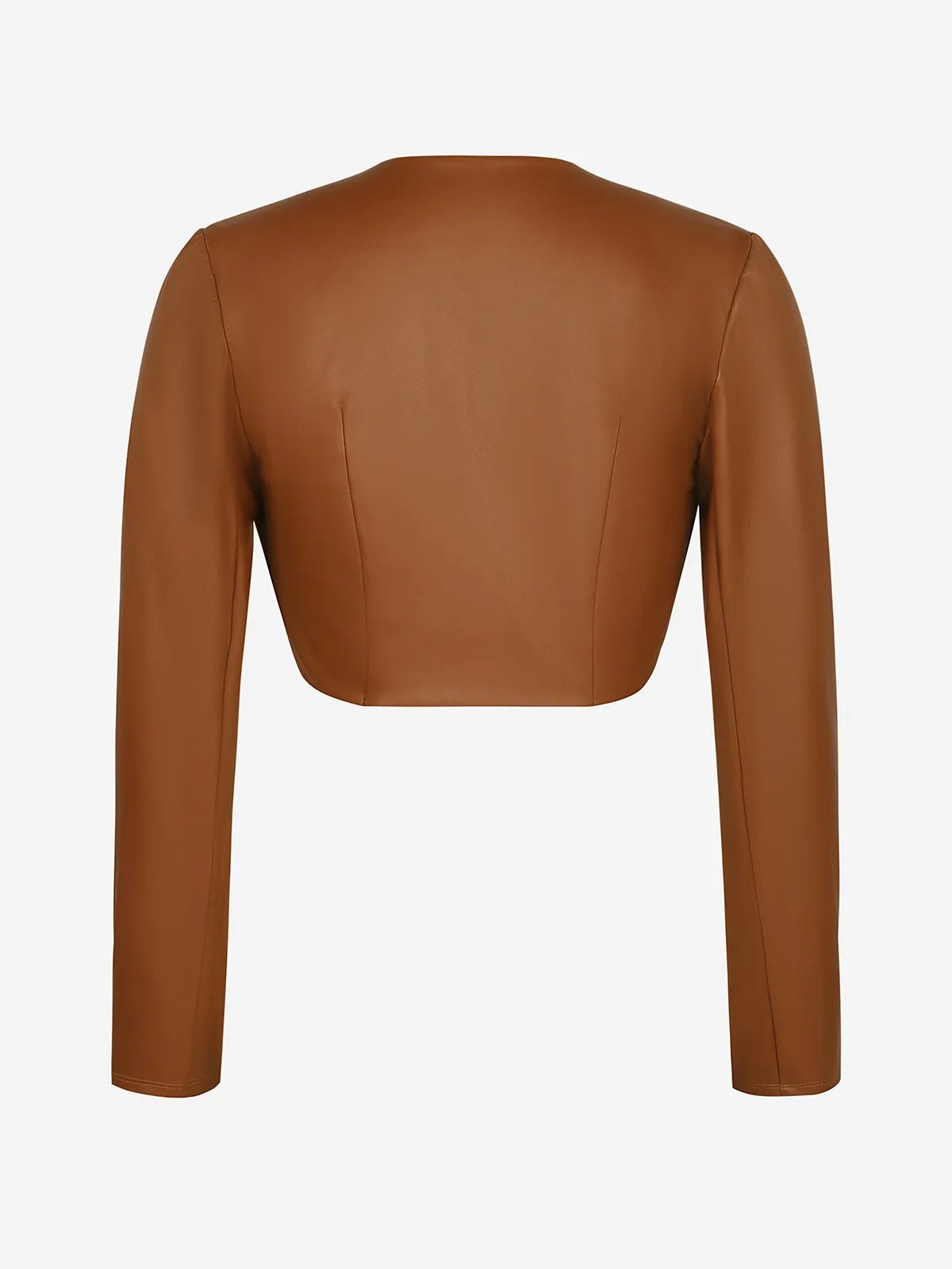 Faux leather bolero hot sale