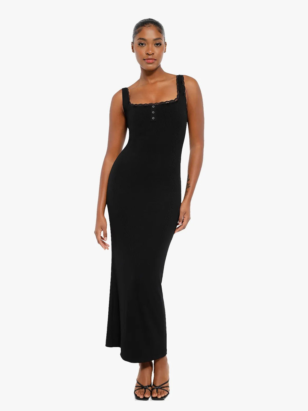 Lace Black Dress For Fat Tummy Shapewear Modal Lace Trim Tank Maxi Tummy Control Popilush Lace Black Dress For Fat Tummy Shapewear Modal Lace Trim Tank Maxi Tummy Control Popilush