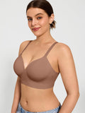 Popilush® Supportive No Underwire Bra 2-Pack ContourLift™ Seamless Wireless Shaping Push Up Bra Bundle