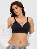 Popilush® Supportive No Underwire Bra 2-Pack ContourLift™ Seamless Wireless Shaping Push Up Bra Bundle