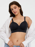 Popilush® Supportive No Underwire Bra 2-Pack ContourLift™ Seamless Wireless Shaping Push Up Bra Bundle