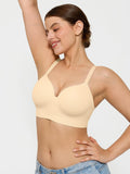 Popilush® Supportive No Underwire Bra 2-Pack ContourLift™ Seamless Wireless Shaping Push Up Bra Bundle