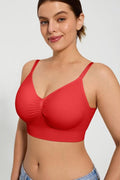 Popilush® Supportive No Underwire Bra 2-Pack Seamless Comfort Removable Pad Everyday Bra Bundle