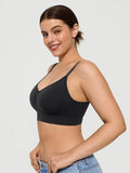 Popilush® Supportive No Underwire Bra 2-Pack Seamless Comfort Removable Pad Everyday Bra Bundle