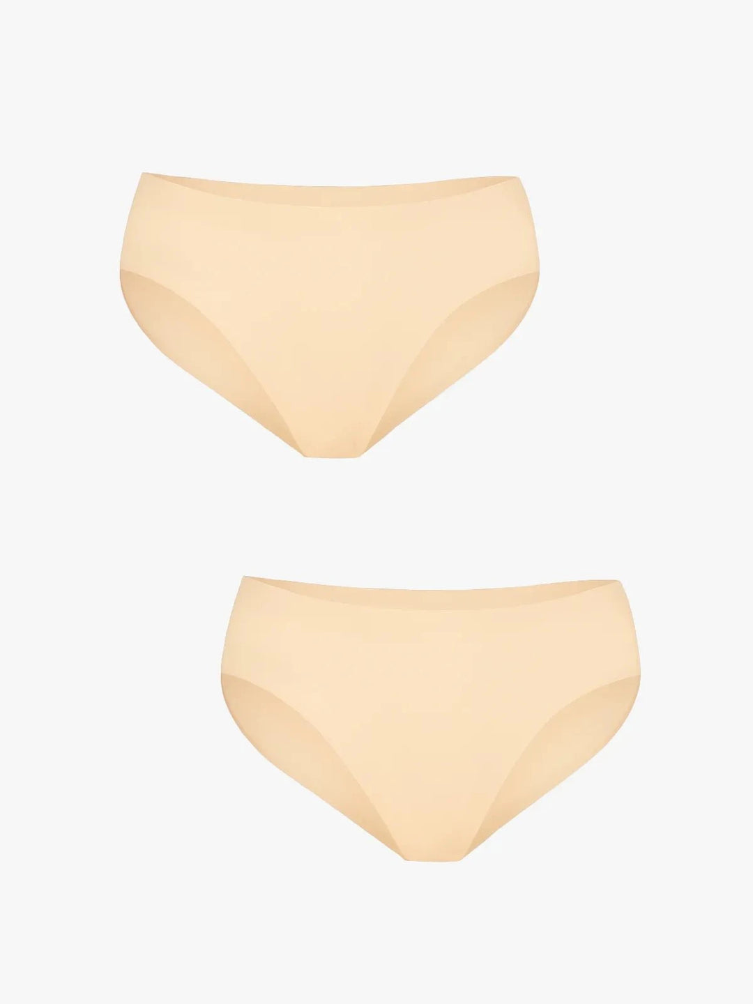 Popilush® Beige + Beige / XS 2-Pack SoftForm Low-Rise Brief Bundle