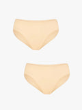 Popilush® Beige + Beige / XS 2-Pack SoftForm Low-Rise Brief Bundle