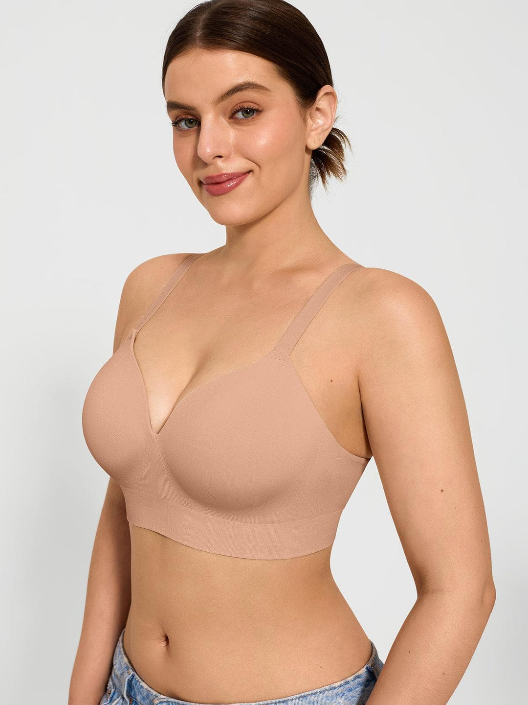 Popilush® 3-Pack ContourLift™ Seamless Wireless Shaping Push Up Bra Bundle
