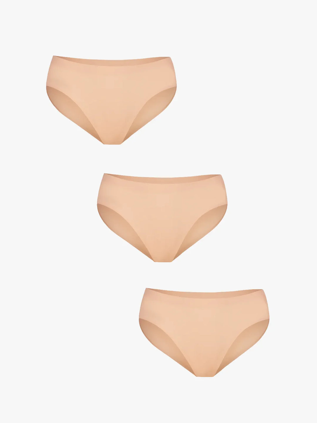 Popilush® Skin / L 3-Pack Seamless High-Stretch Bikini Set