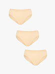 3-pack nude SoftForm Comfort low-rise panties