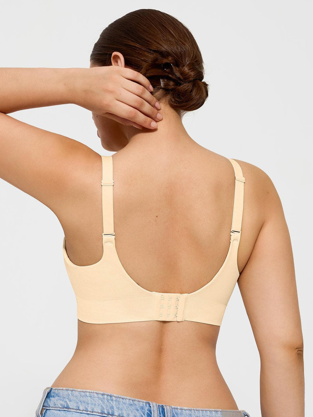 Popilush® Supportive No Underwire Bra 4-Pack ContourLift™  Seamless Wireless Shaping Push Up Bra Bundle