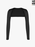 Popilush® Shawl for Bridal Wedding Party Dress Black / S Bluetag Cooling Long Sleeve Shrug