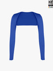 Popilush® Shawl for Bridal Wedding Party Dress Blue / S Bluetag Cooling Long Sleeve Shrug