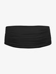 Elegant black ruched shawl, part of the Popilush® Cooling collection.