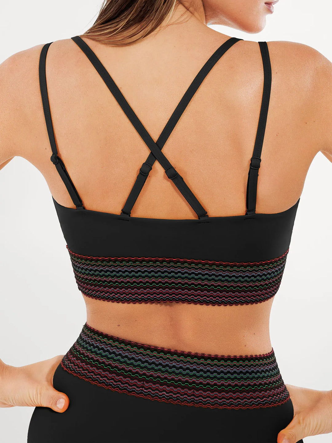 Popilush® Boho Trim High Waist Tummy Control Bikini Set