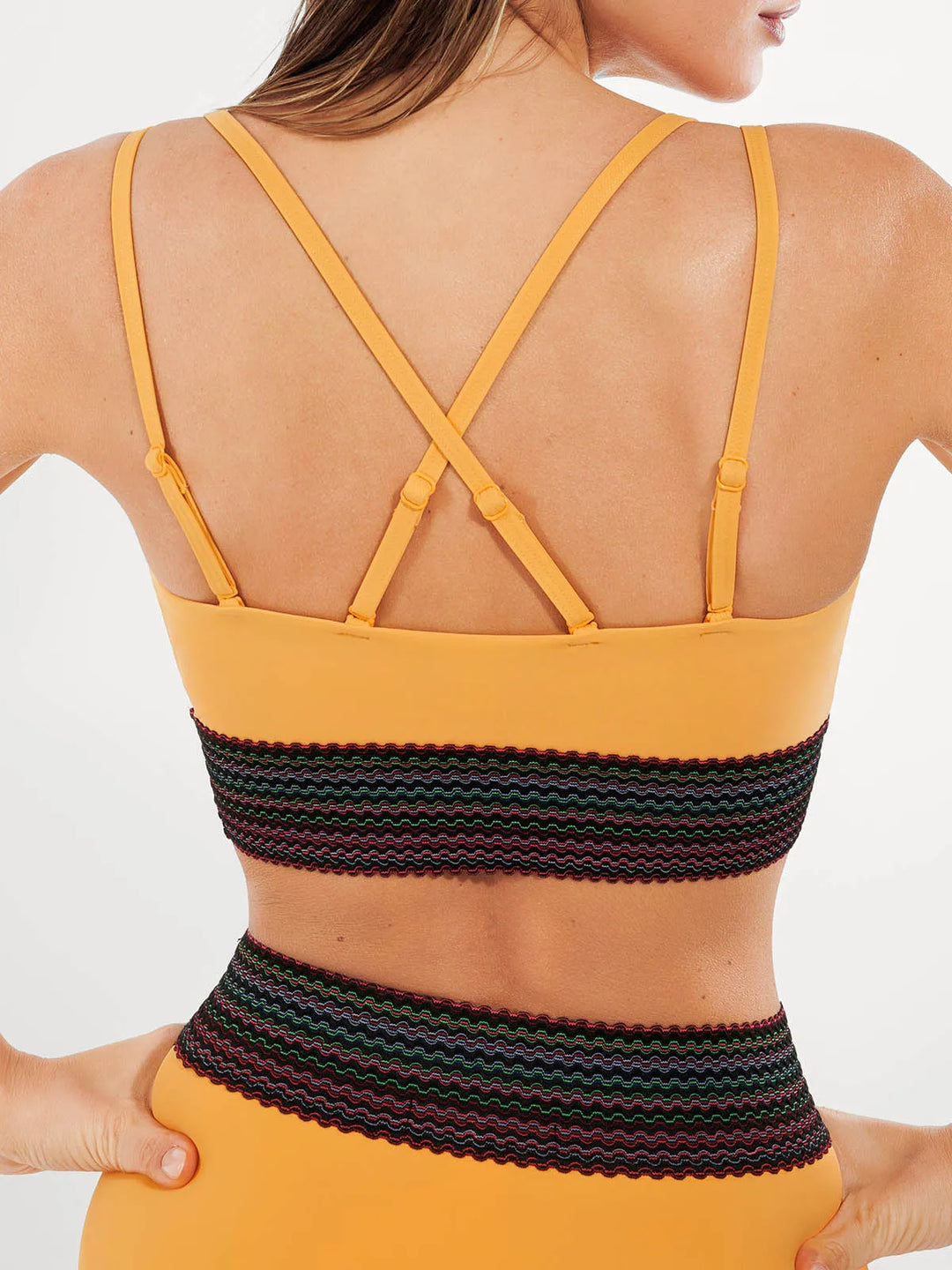 Popilush® Boho Trim High Waist Tummy Control Bikini Set