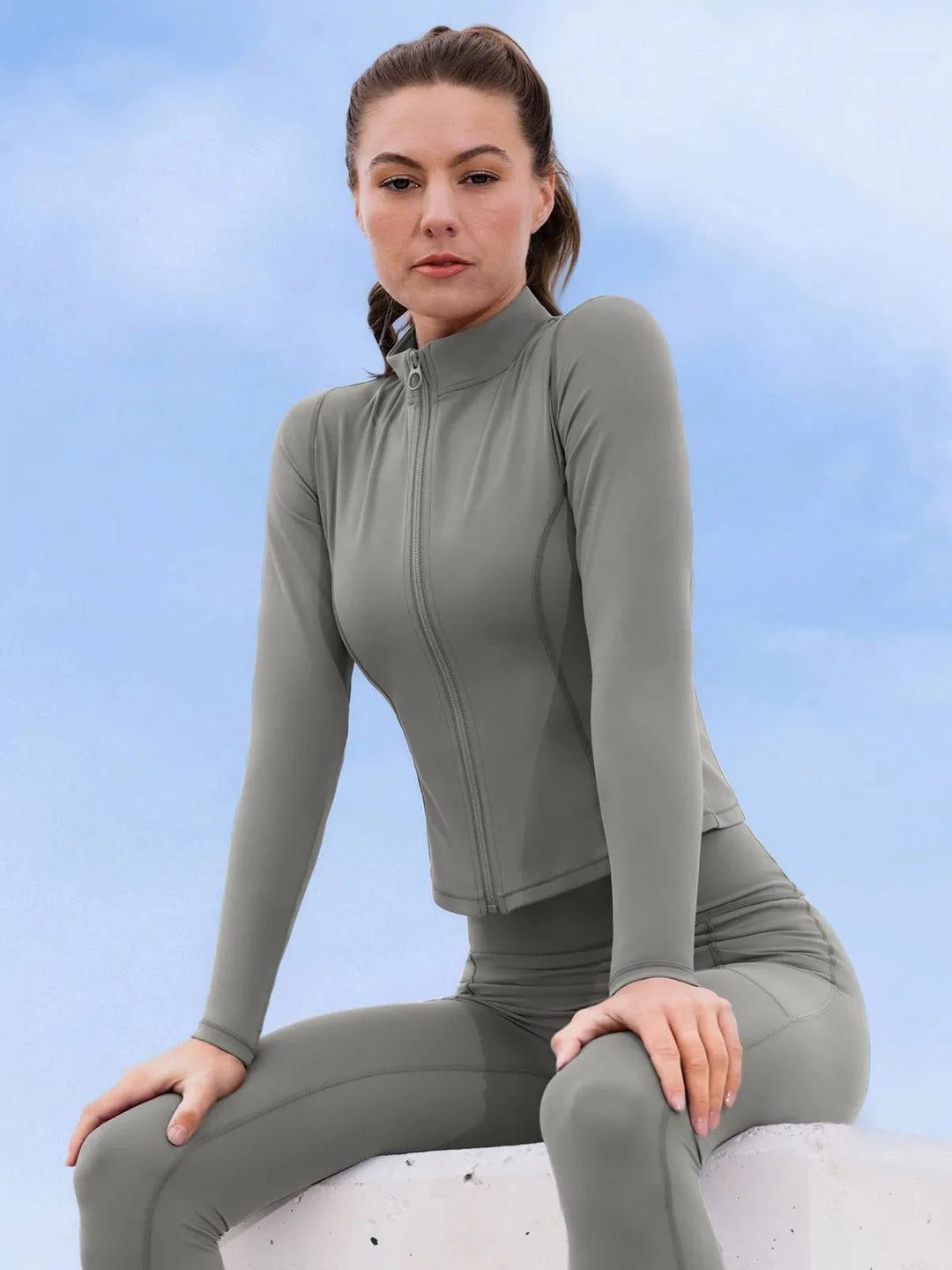 BRXL Slim Form Zip Front Jacket – Popilush