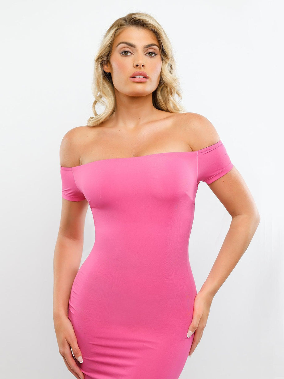 Built-in Shapewear Maxi Dress, dress, foundation garment, 🤩🤩 This maxi  dress with built-in shapewear & bra is everything!! 🔥 S-3XL available ✓  Black/Red/Gray/Pink/Brown 🥳3000 sold each day 🛒 get yours