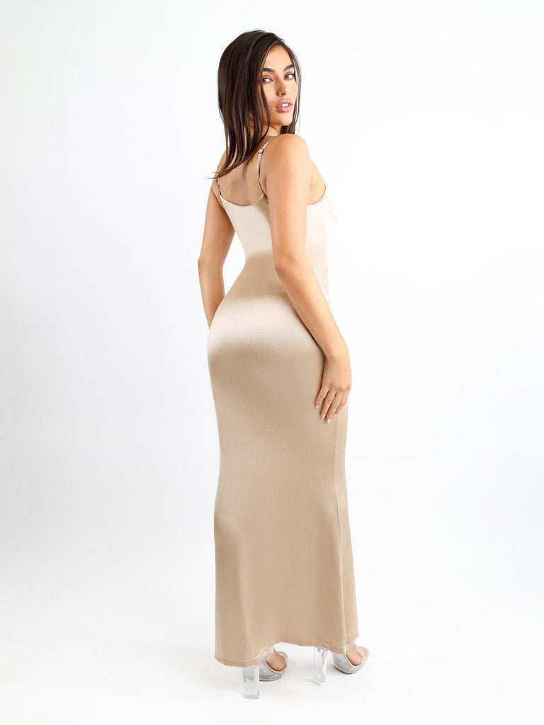 Popilush® Formal Bodycon Party Summer Dress Built-In Shapewear Shine Dress Or Bodysuit