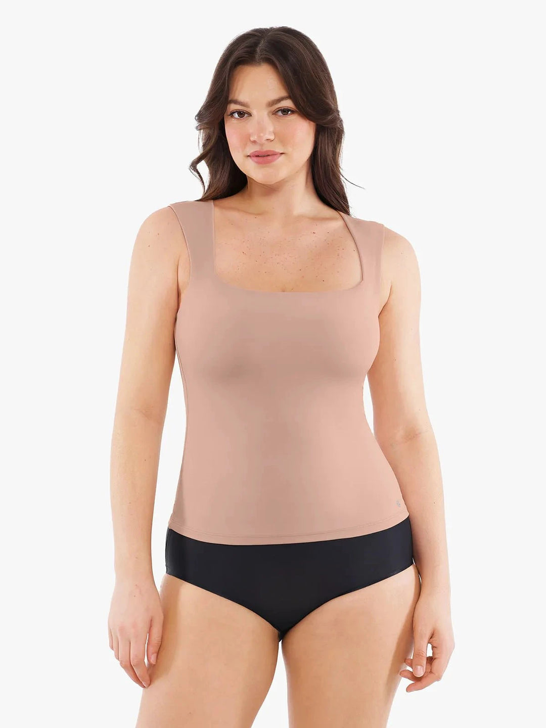 Popilush® Skin / S Cloud-Touch Double-Layer Shaping Sleeveless Top