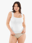Popilush® White / S Cloud-Touch Double-Layer Shaping Sleeveless Top