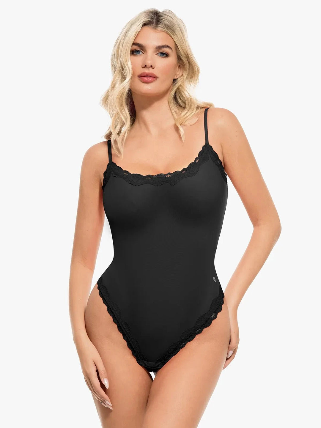 Popilush® Black / XS Cloud-Touch Shaping All-in-One Lace Bodysuit