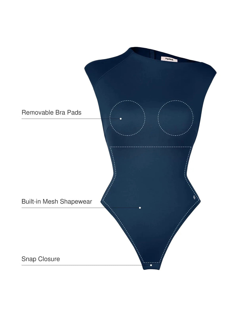 Popilush® ContourFlex All-in-One Fitted Bodysuit