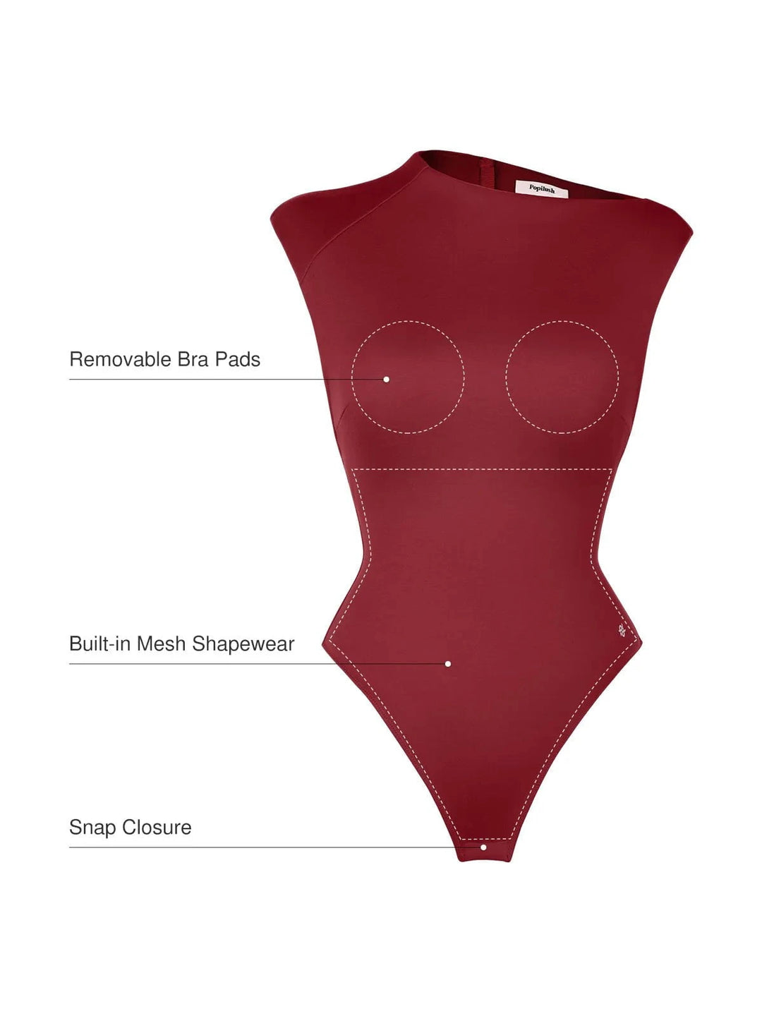 Popilush® ContourFlex All-in-One Fitted Bodysuit