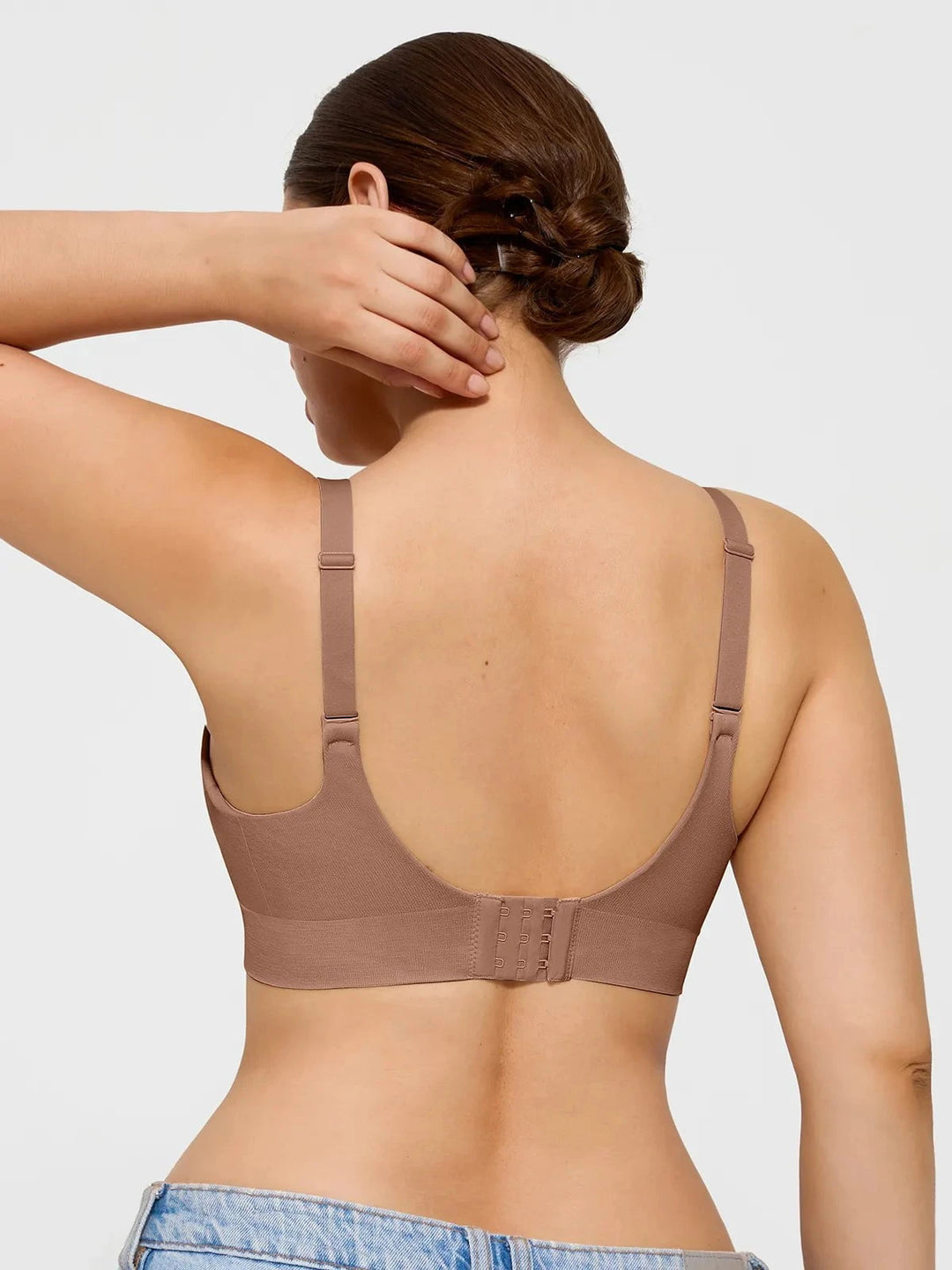 Popilush® Supportive No Underwire Bra ContourLift™ Seamless Wireless Shaping Push Up Bra