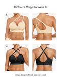 Popilush® Supportive No Underwire Bra ContourLift™ Seamless Wireless Shaping Push Up Bra