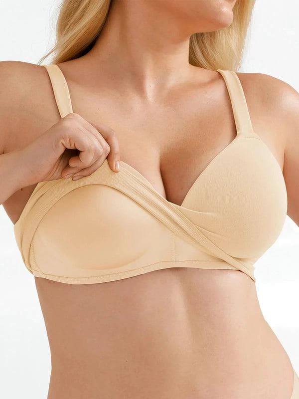 Popilush® Supportive No Underwire Bra ContourLift™ Seamless Wireless Shaping Push Up Bra