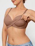 Popilush® Supportive No Underwire Bra ContourLift™ Seamless Wireless Shaping Push Up Bra