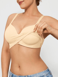 Popilush® Supportive No Underwire Bra ContourLift™ Seamless Wireless Shaping Push Up Bra