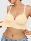 Popilush® Supportive No Underwire Bra ContourLift™ Seamless Wireless Shaping Push Up Bra