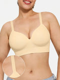 Popilush® Supportive No Underwire Bra ContourLift™ Seamless Wireless Shaping Push Up Bra