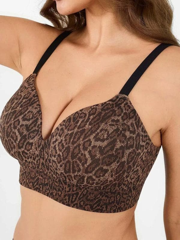 Popilush® Supportive No Underwire Bra ContourLift™ Seamless Wireless Shaping Push Up Bra