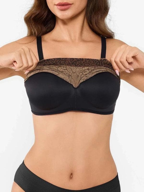 Popilush® Supportive No Underwire Bra ContourLift™ Seamless Wireless Shaping Push Up Bra