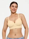 Popilush® Supportive No Underwire Bra Slim-strap Version / Beige / S ContourLift™ Seamless Wireless Shaping Push Up Bra