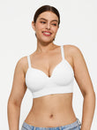 Popilush® Supportive No Underwire Bra Slim-strap Version / White / S ContourLift™ Seamless Wireless Shaping Push Up Bra