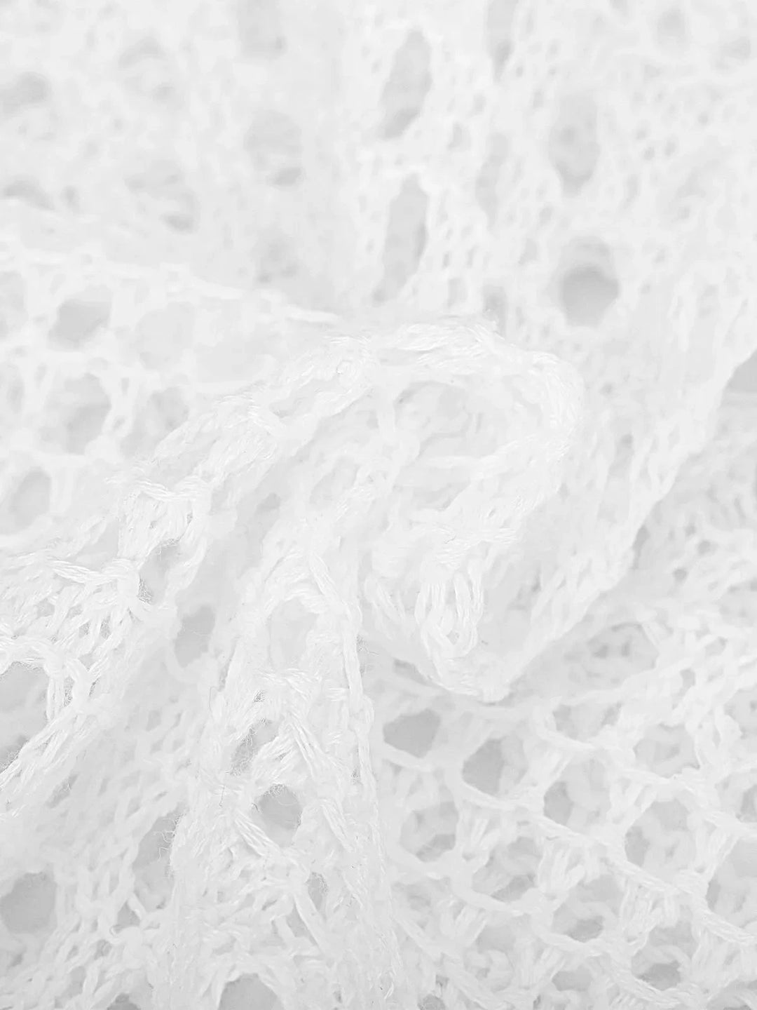 Popilush® Beach Seaside Swim Tunic Crochet Long Sleeve Coverup Top