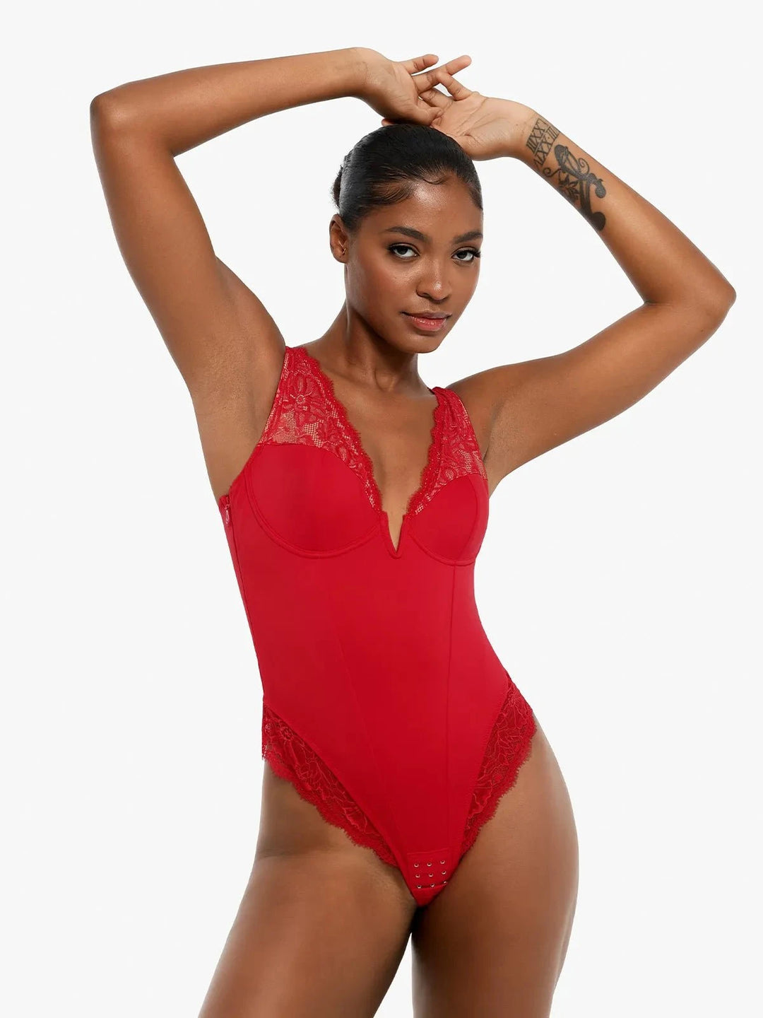 Popilush® Day To Night Set Tummy Control Bodysuit Built-in Shapewear Pants